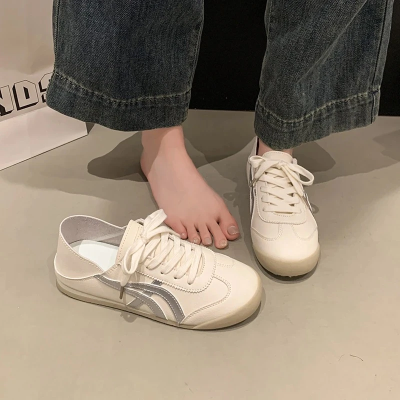 超火阿甘鞋女秋季两穿小白鞋轻便一脚蹬休闲鞋潮鞋百搭舒适