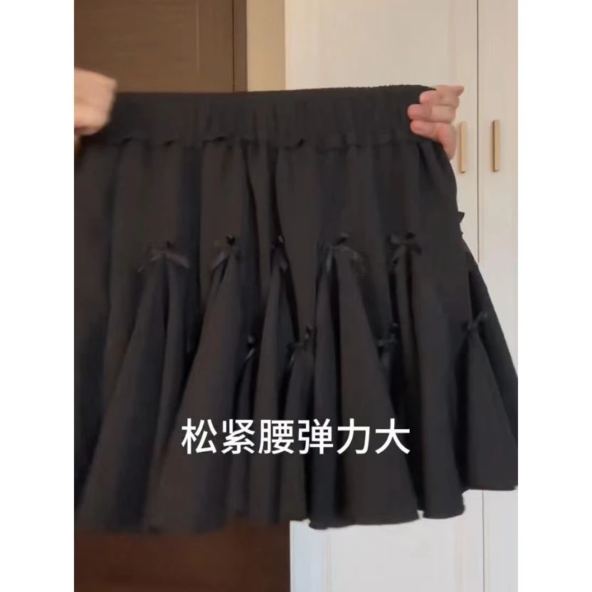 萌不萌『软糖甜心』春夏新款甜美可爱百搭减龄显瘦半身裙蕾丝芭蕾裙