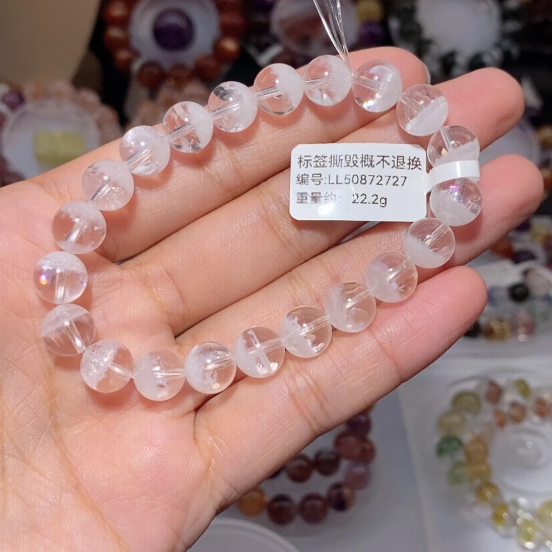 未镶嵌水晶手链白幽灵手链9