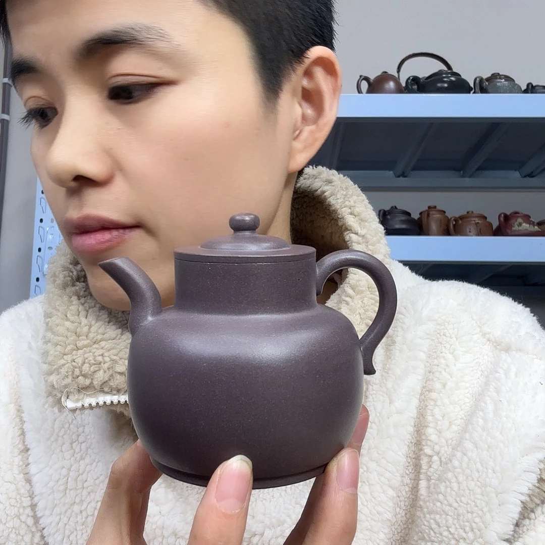 沉***溺茶壶紫砂民间手艺人全手工制作
