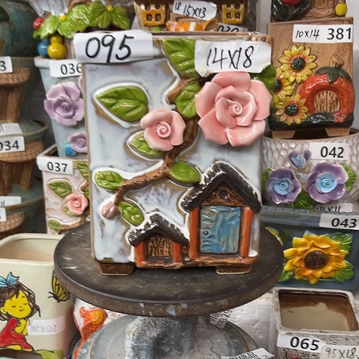 粗陶材质多肉花盆