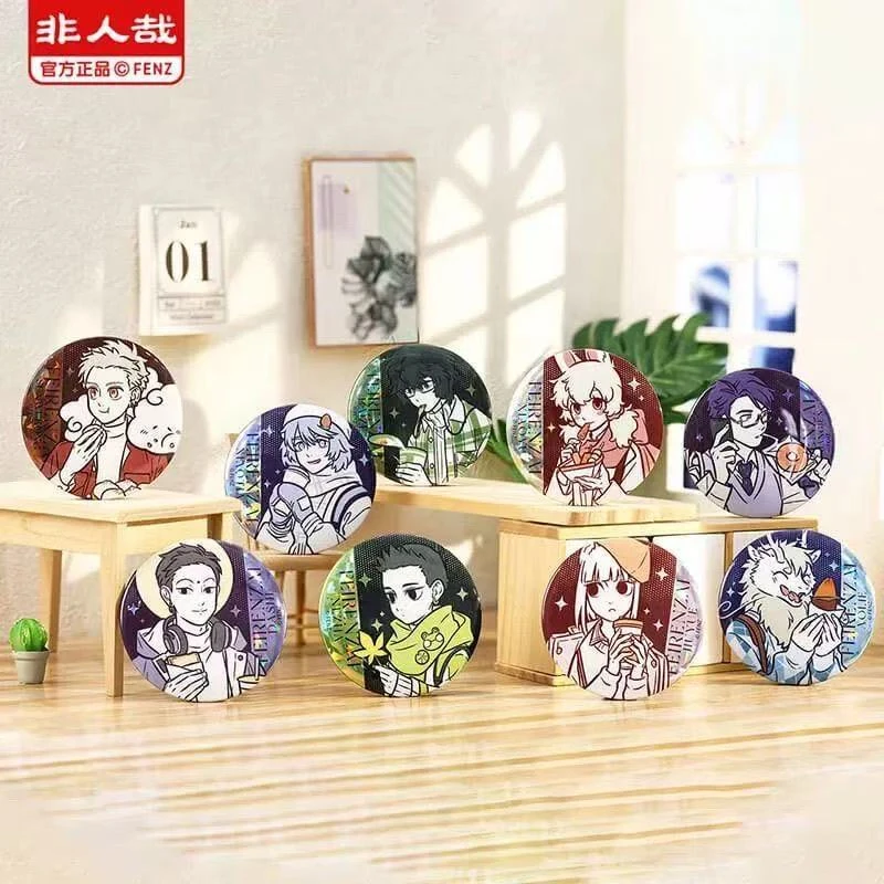 （小致代拆）非人哉通勤日常系列马口铁徽章盲盒