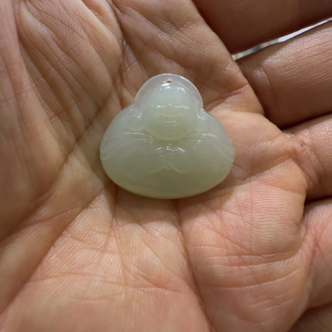 和田玉未镶嵌吊坠(赠链)佛公