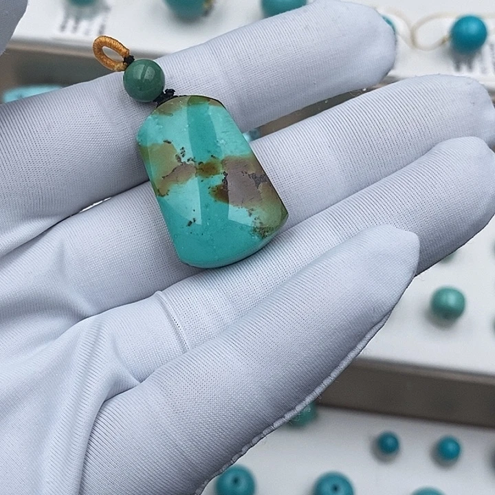 绿松石未镶嵌无事牌