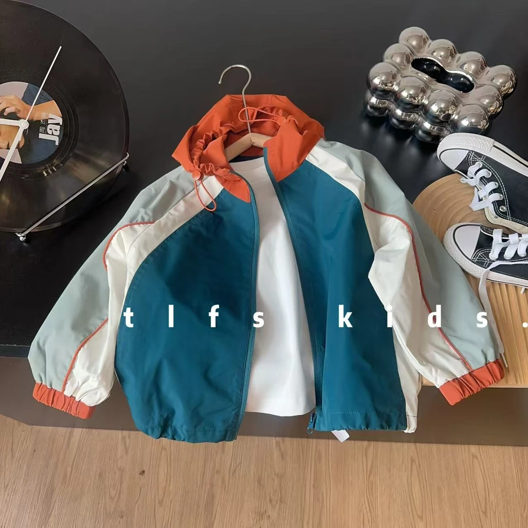 童例「25375多巴胺外套」秋季儿童防风防水上衣百搭韩版潮