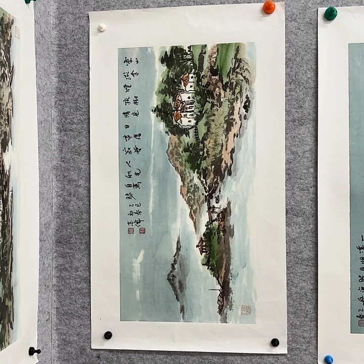 国画花鸟等多种鸟类的栖息