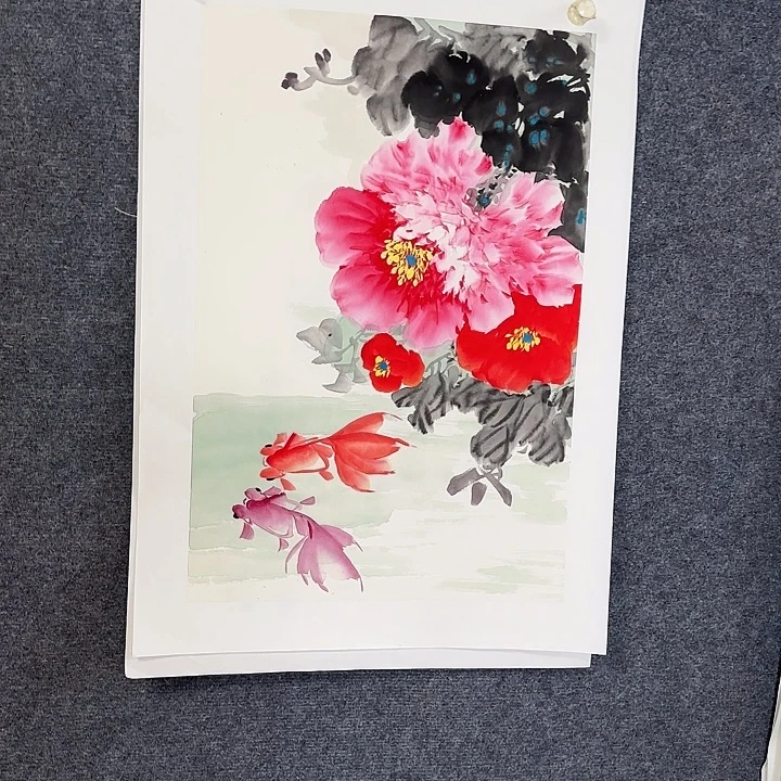 国画国画花鸟画作品