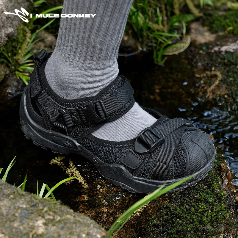 多嘴驴野渡系列【木炭黑】溯溪鞋原创设计运动户外夏日凉鞋