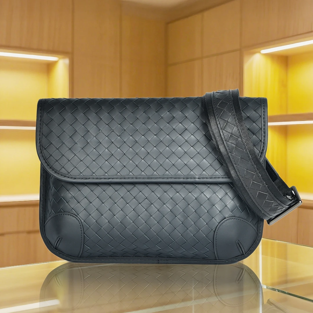 编织男包斜挎包男款单肩包胸包小挎包真皮男士外出随身小包潮款