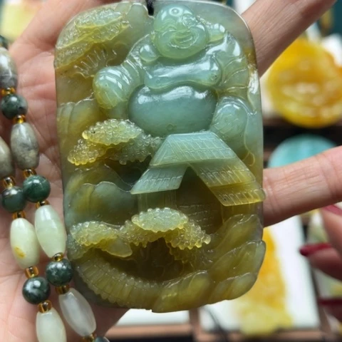 岫玉挂件未镶嵌挂件