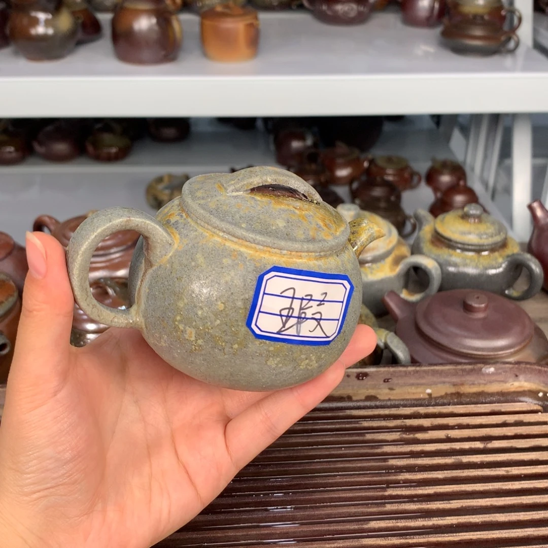 茶壶紫砂纯自然柴烧