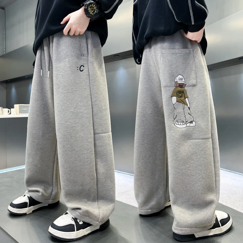 儿童装男童秋装裤子2025新款春秋款中大童运动卫裤秋季休闲长裤潮