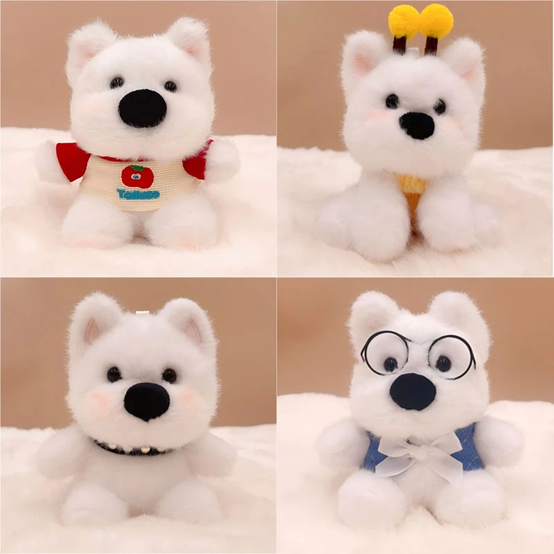 西高地小狗挂件可爱超萌公仔玩偶水豚毛绒玩具卡皮巴拉钥匙扣娃娃