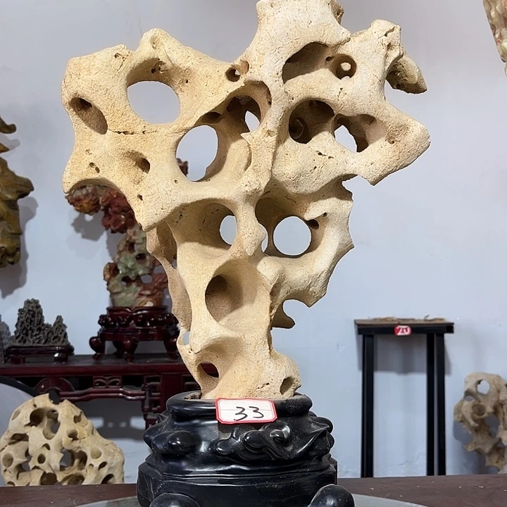 莫***蒂石材太湖家居摆件