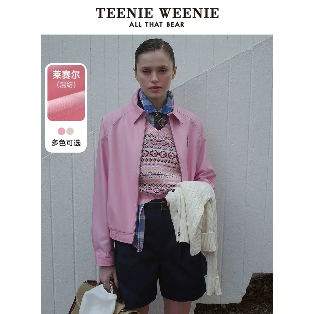 *TeenieWeenie小熊外套25年欧若风休闲短款夹克上衣女TTJJ255204I