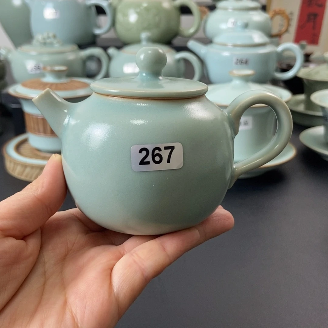 仿古釉水平安壶微瑕