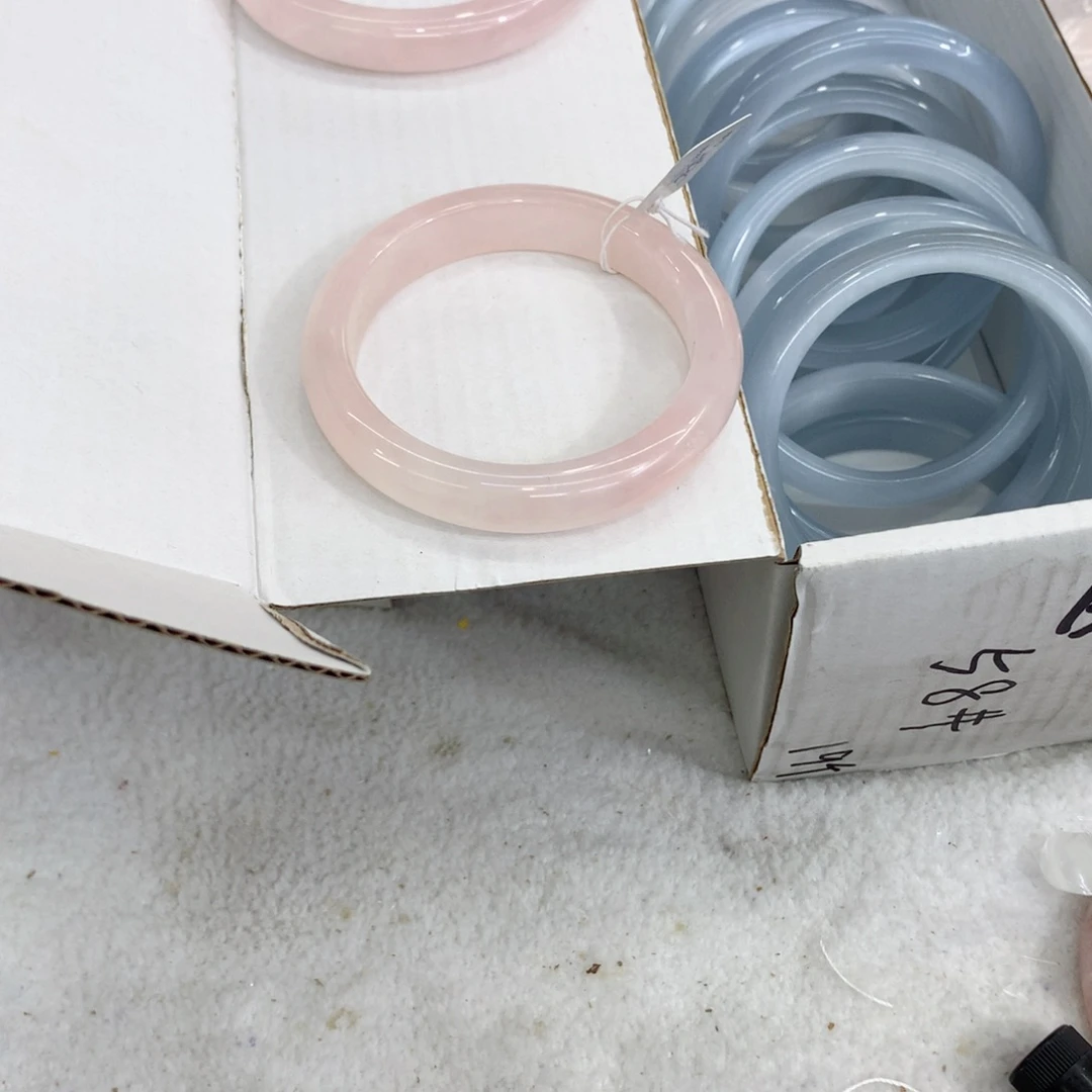 查罗石手镯（开口镯）合金54.4粉水