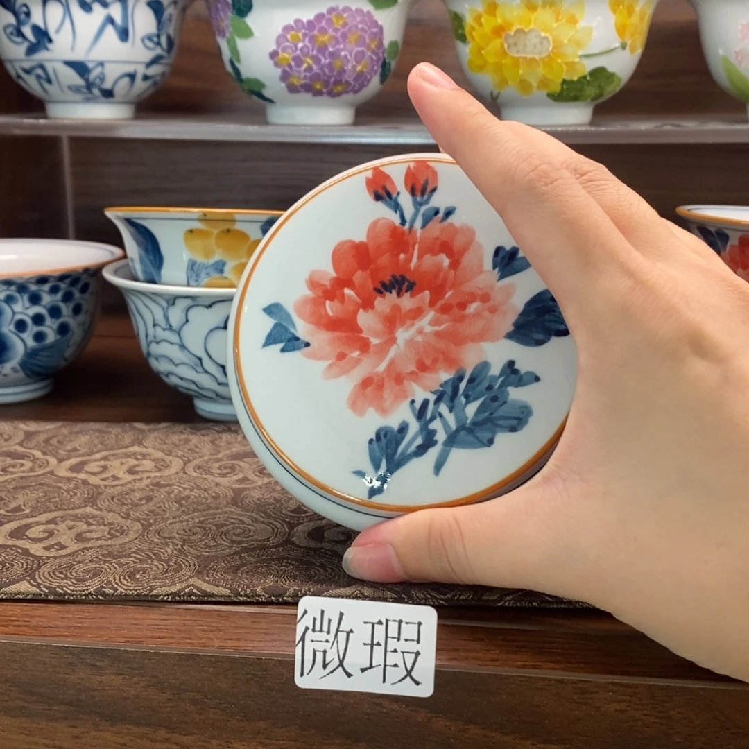 釉下彩老陶泥手工绘制