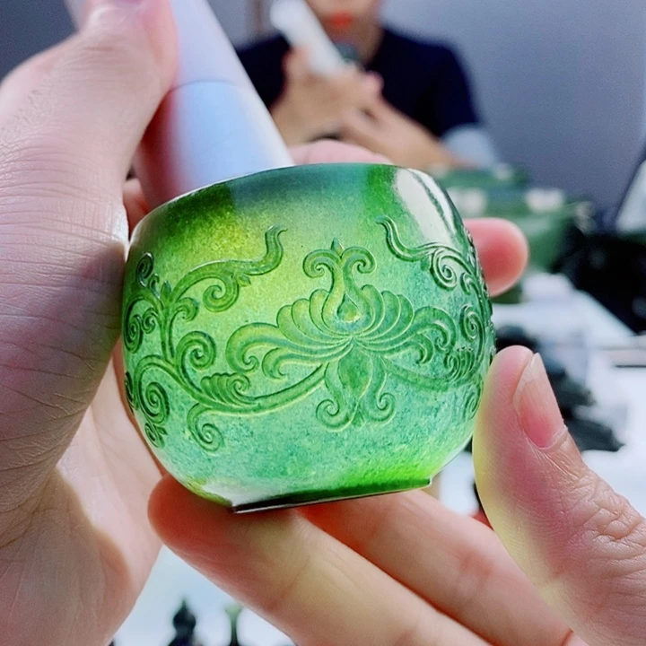 未镶嵌和田玉（青玉）把件微瑕