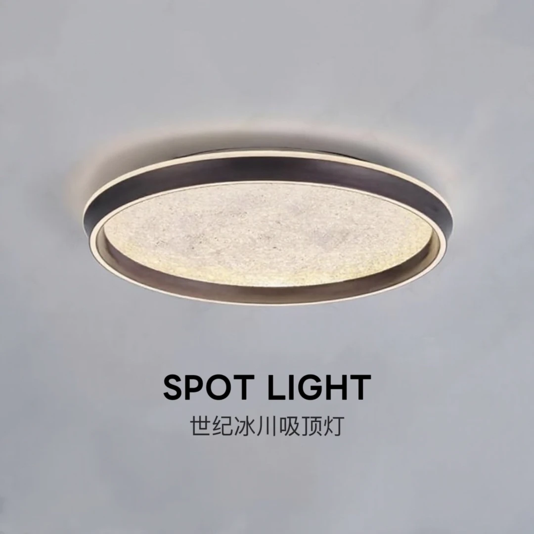 新款浮雕立体护眼专用卧室吸顶灯圆形大气灯饰中山灯具房间灯客厅