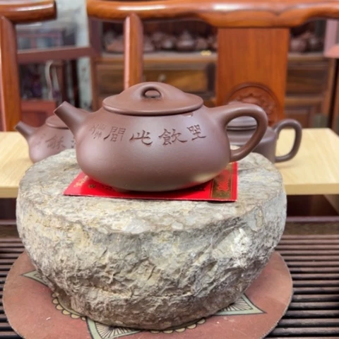 紫砂茶壶黄龙山原矿底槽清