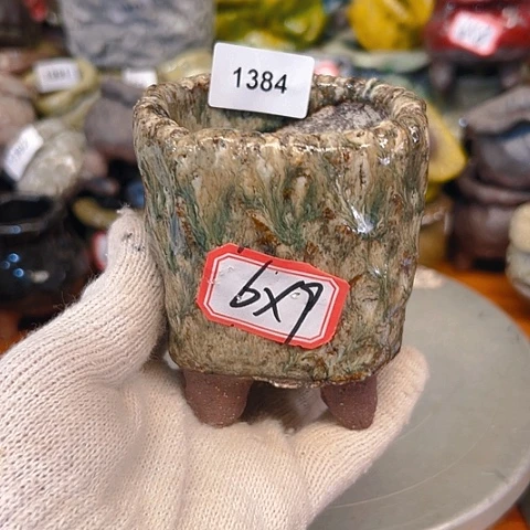 粗陶花盆手工花盆制作