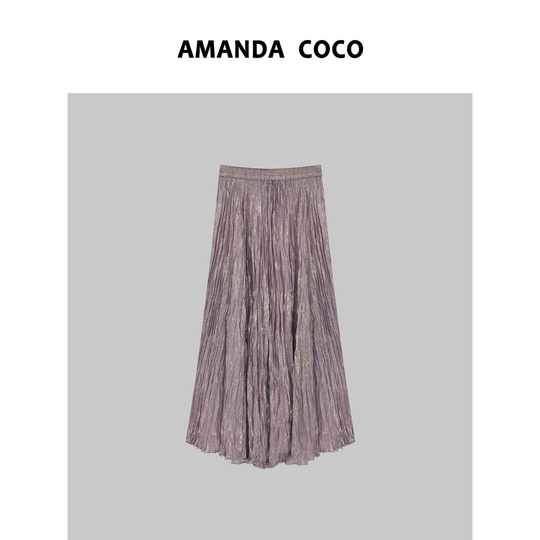 AMANDACOCO 静静 | 法式浪漫~2025春夏高定肌理感褶皱气质半裙