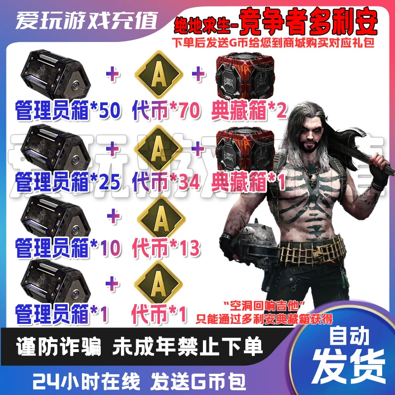 Steam绝地求生竞争者多利安档案管理员宝箱礼包CDK兑换码【GB包】