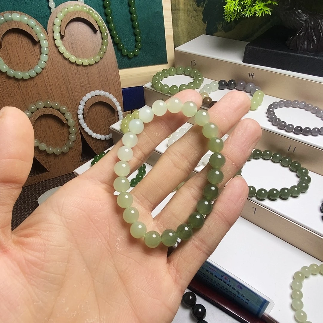 和田玉未镶嵌手链