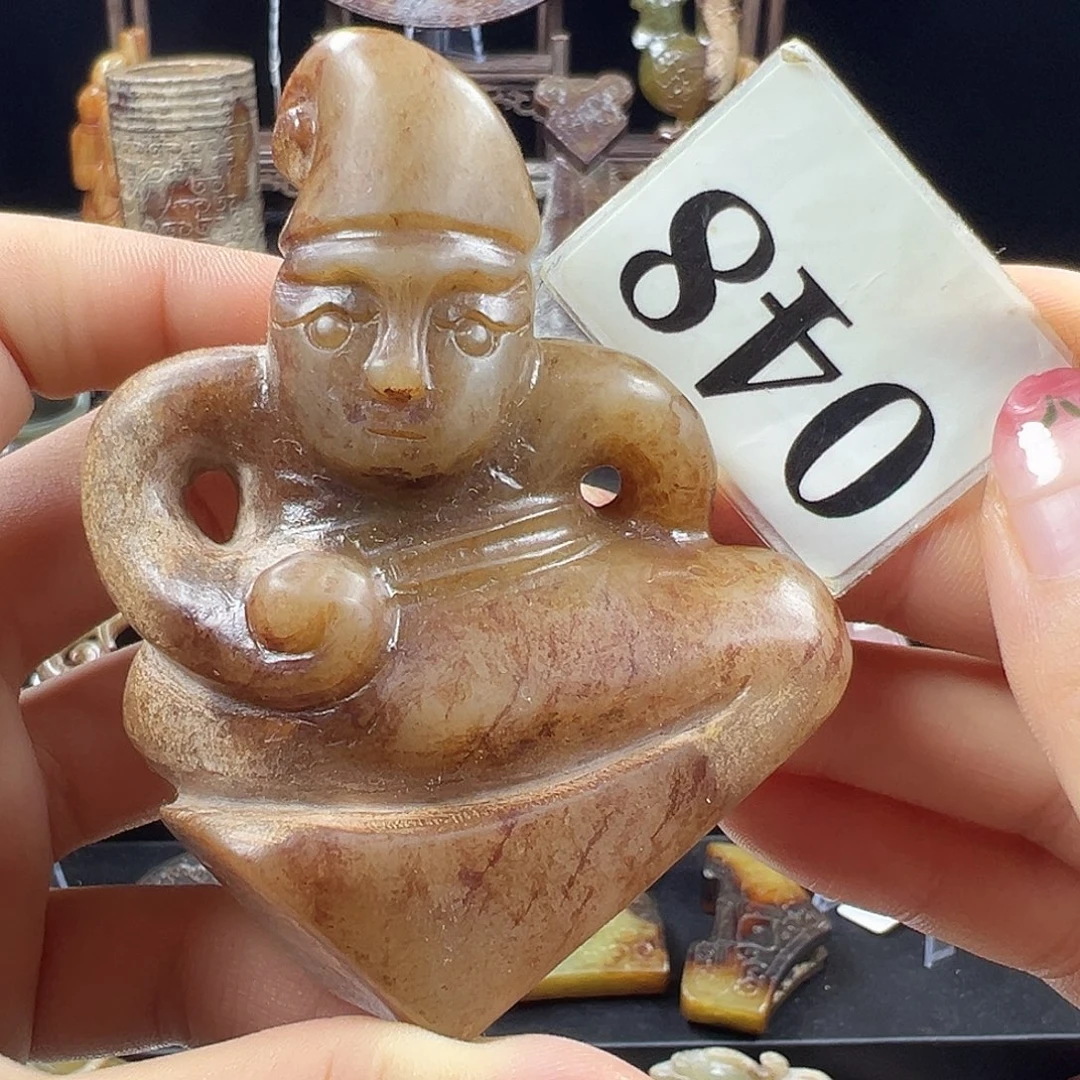 和田玉未镶嵌挂件