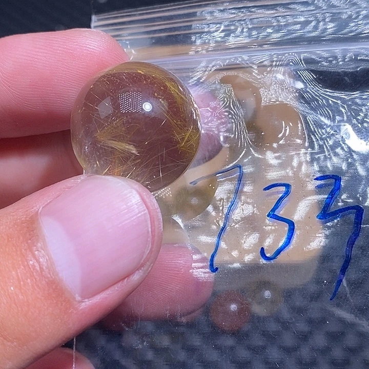 蒲***英未镶嵌手链发晶天然水晶手串