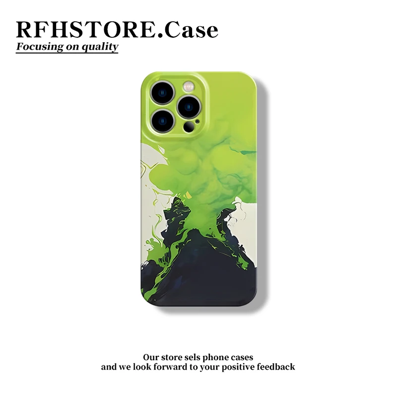 飞虎胜绿山烟染适用iphone16苹果15/14菲林手机壳华为vivoppo小米