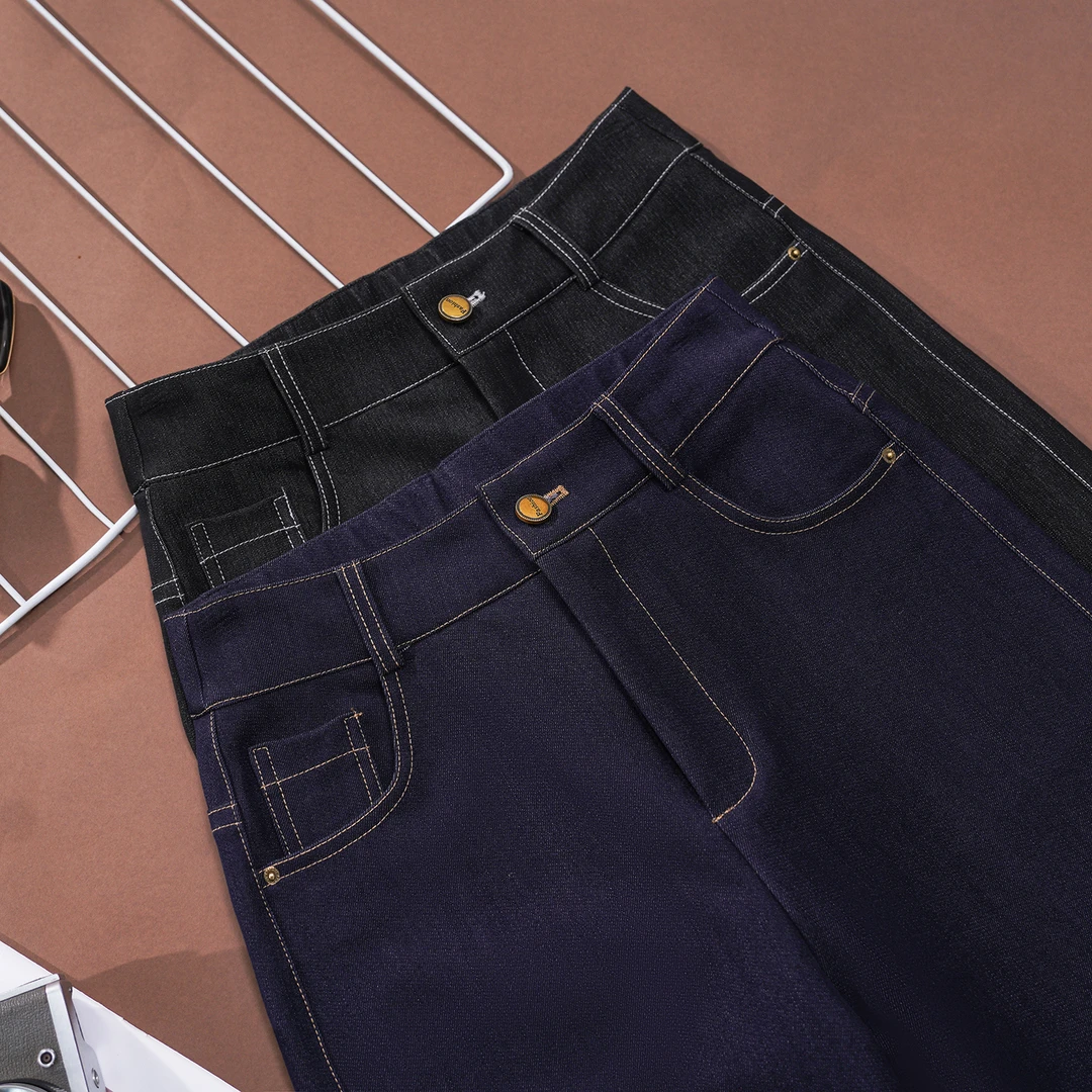 【清货】丹宁蓝牛仔时尚高腰显瘦窄版直筒裤CC5583 裤长97-100敏