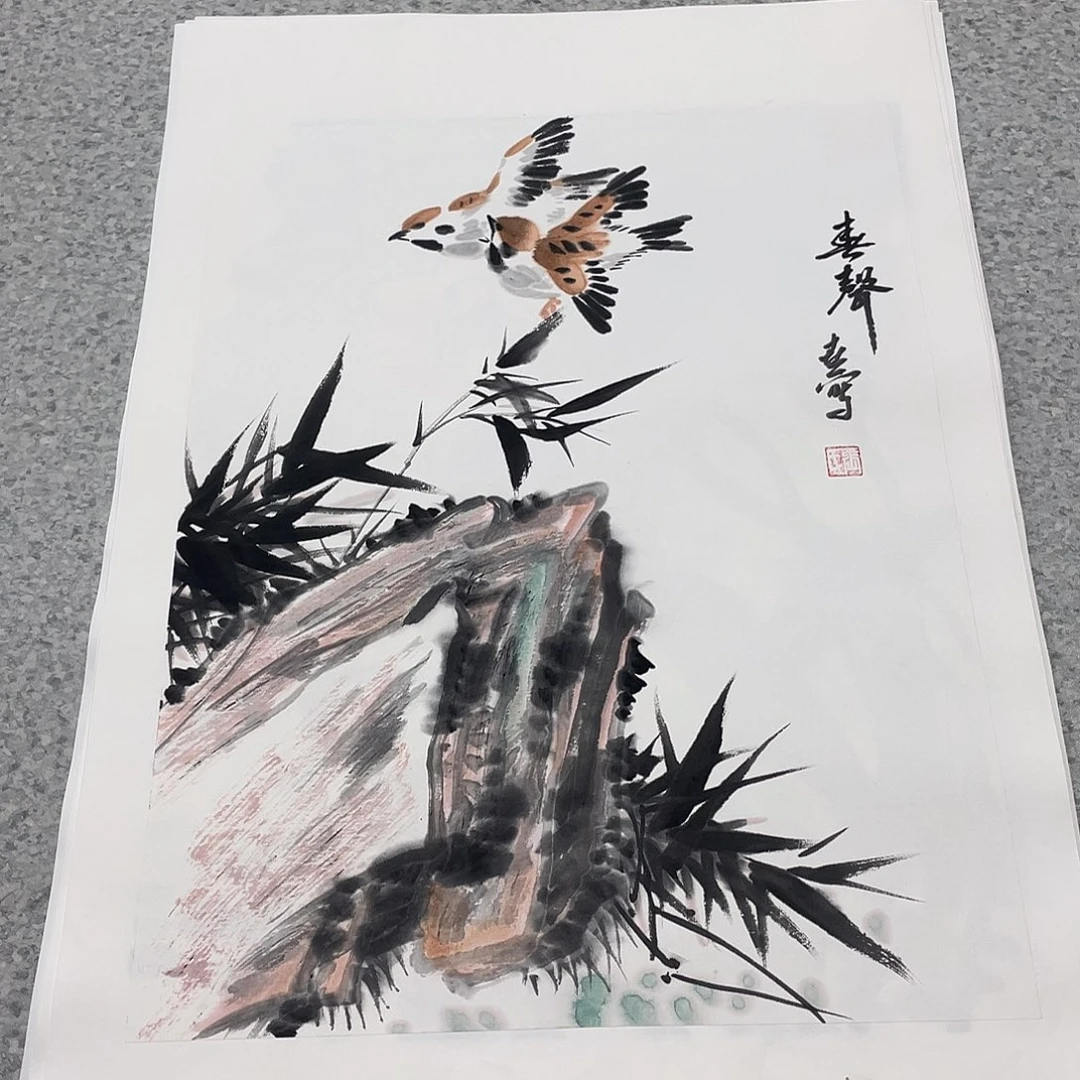 国画1.4平尺国画作品