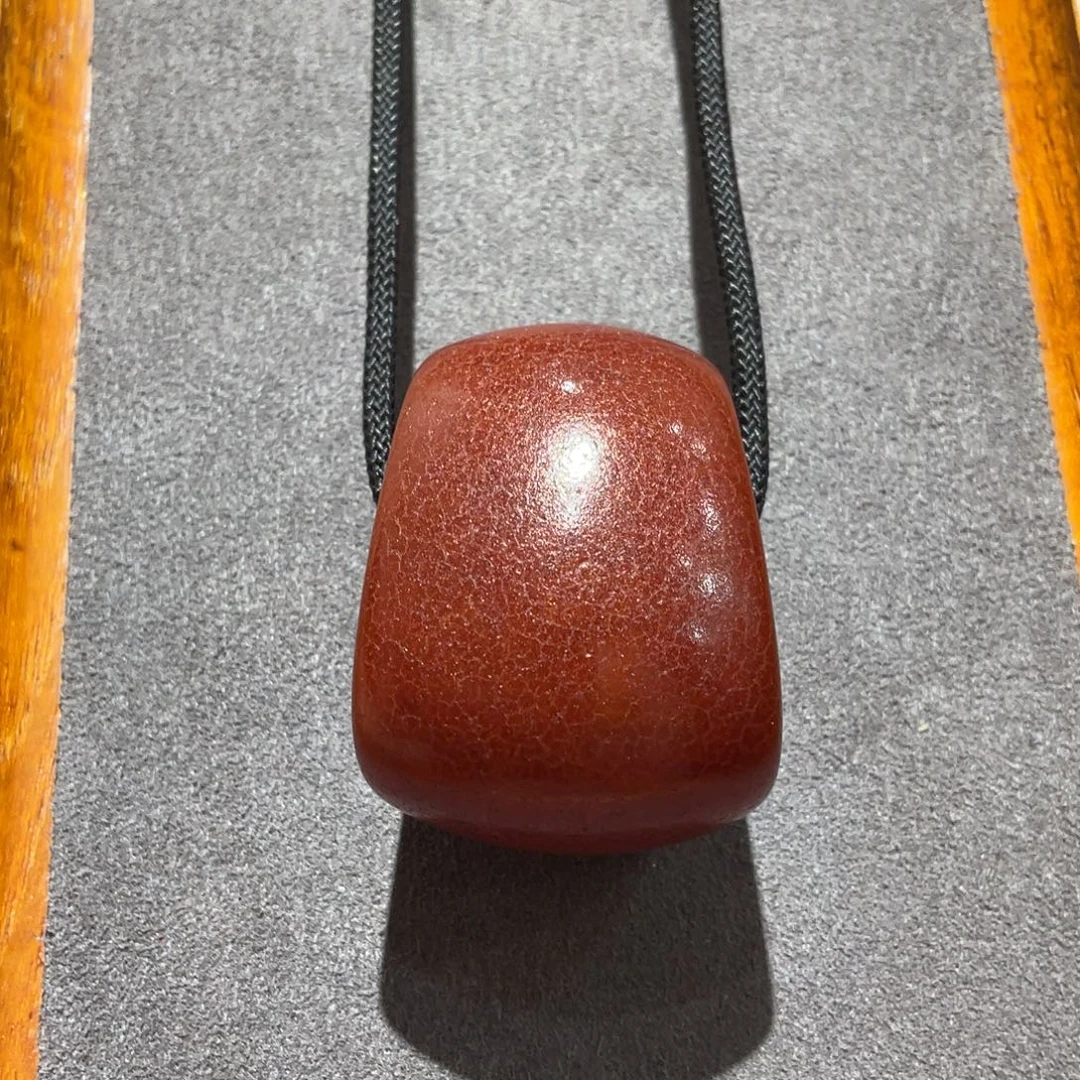 蜜蜡颈饰未镶嵌老蜜蜡马蹄珠锁骨链14.3克