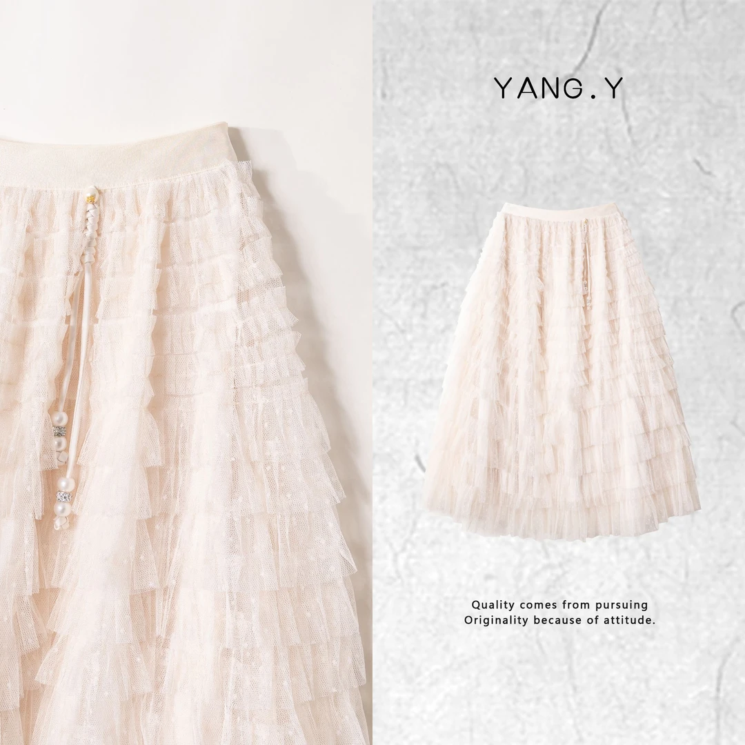 YANG.Y- 深圳原创新中式女装百搭2025春款裙子50068