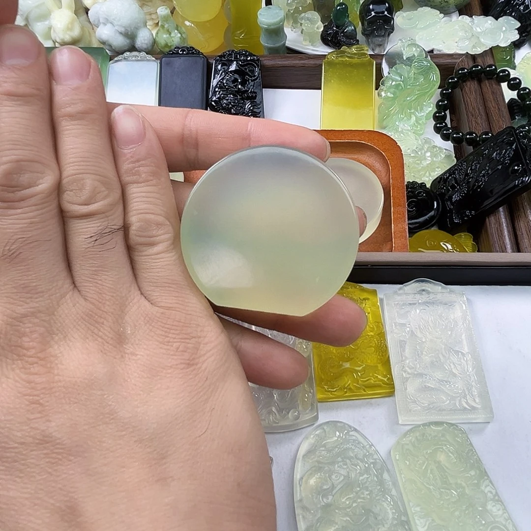 未镶嵌岫玉吊坠(不含链)随**兮