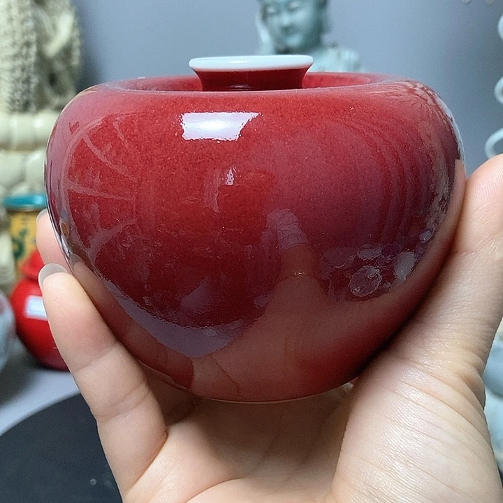 旧藏豇豆红苹果尊