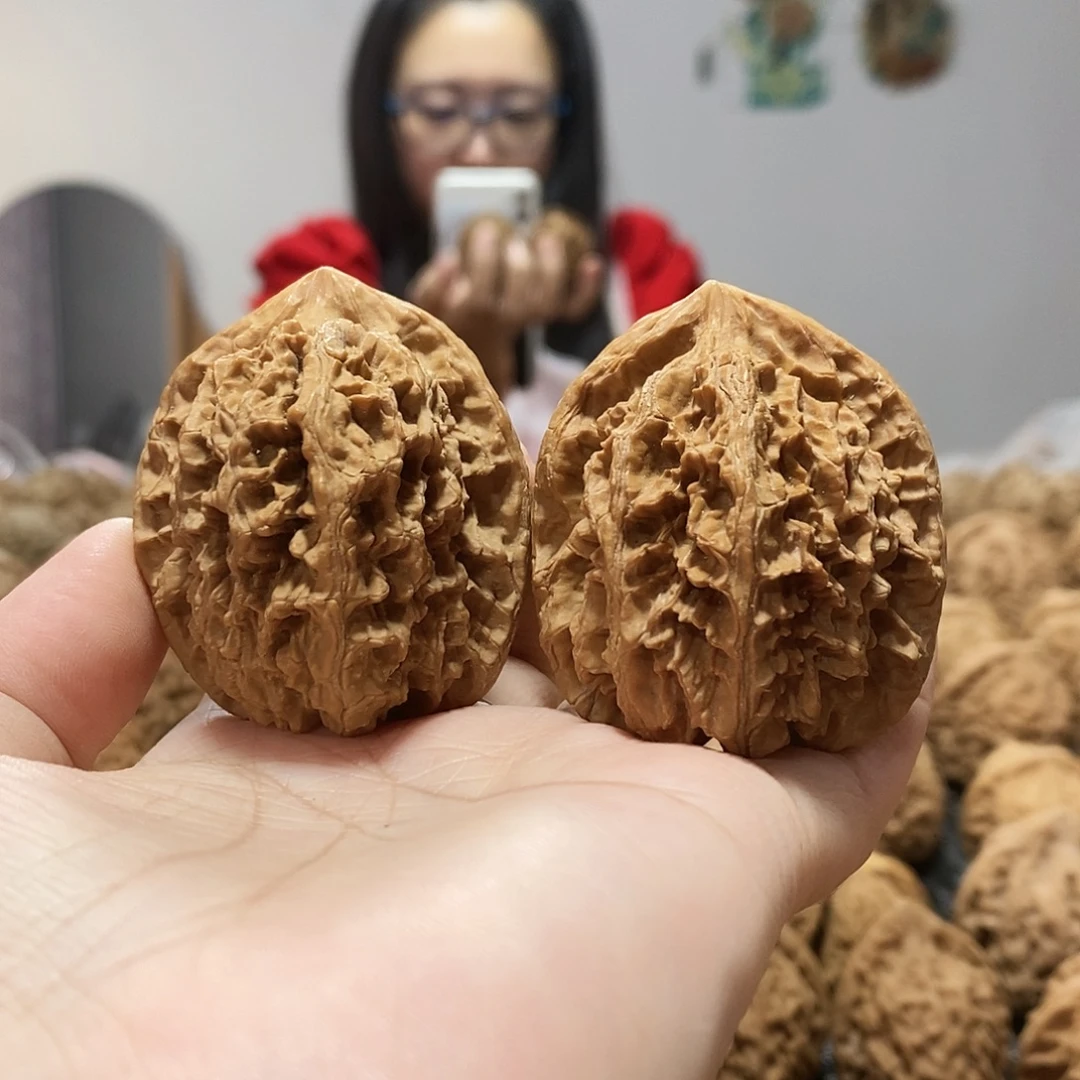 吊坠文玩核桃大花42修