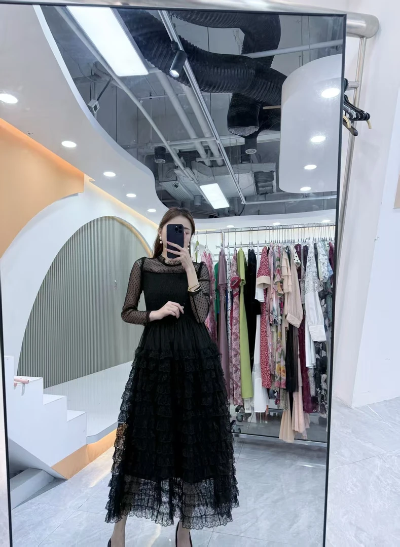 ［依易原创］高定网纱蕾丝蛋糕公主裙D0510