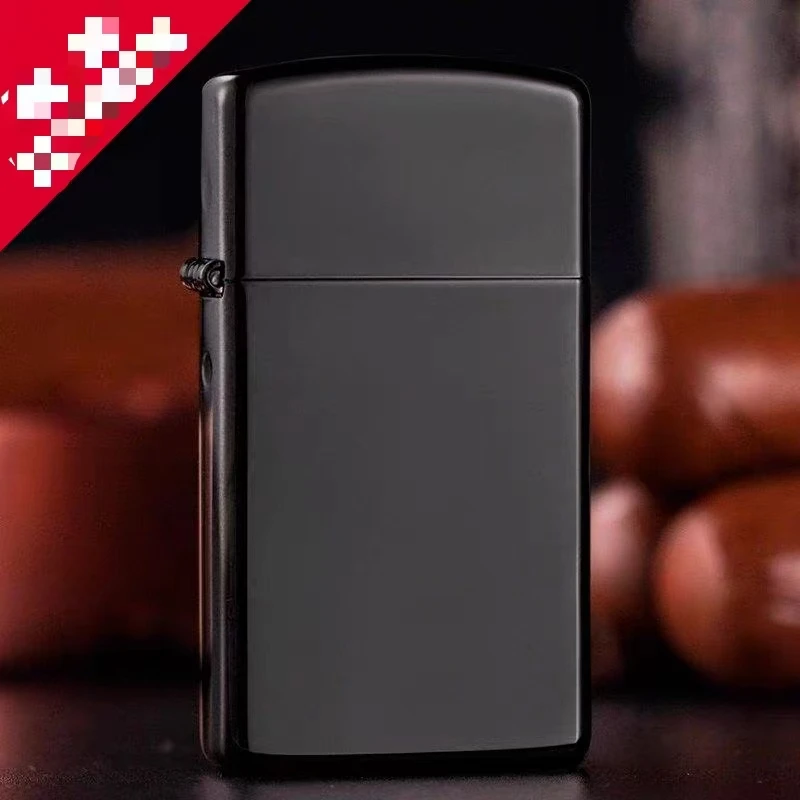 【CC】Zippo打火机窄机黑冰光板34