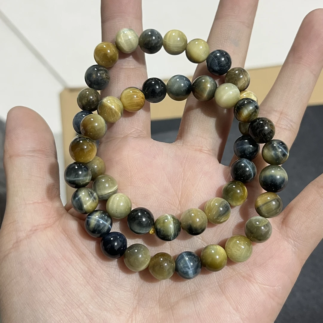 【梵东甄选】Z469-特价天然彩虎眼单圈手串手链-多样性发其一