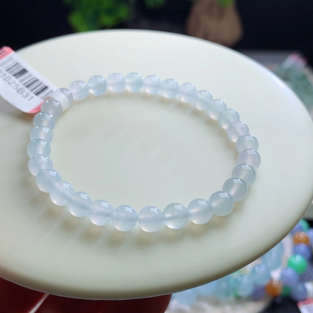 未镶嵌手串翡翠卡6mm