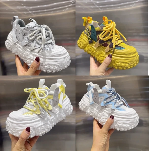 春款透气网面老爹鞋