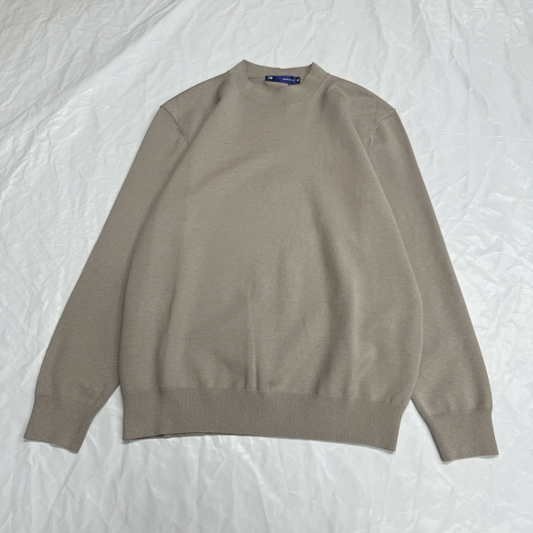 男士长袖时尚春秋新款打底针织薄款圆领针织衫毛衣25016