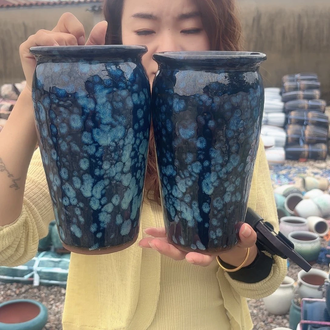 两个蓝雪花老桩13*24