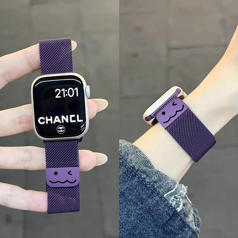显白梅子适用小米手环9pro表带磁吸8pro米兰尼斯7pro红米watch5腕