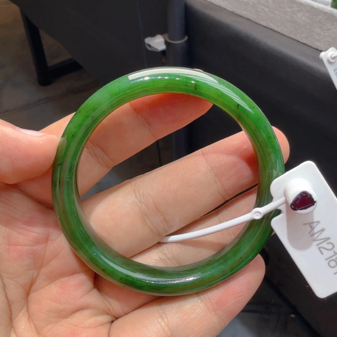 和田玉（碧玉）手镯未镶嵌55