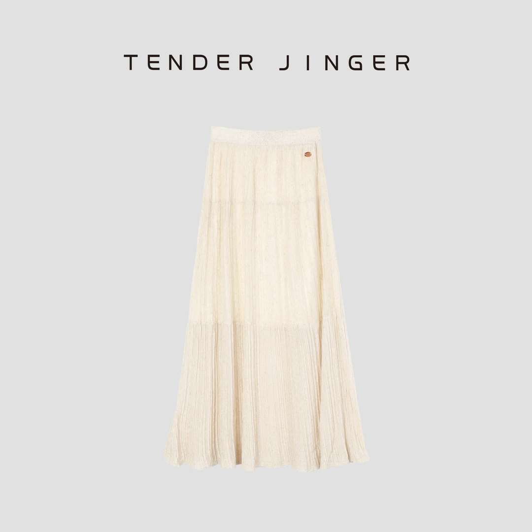Tender Jinger【专柜】立体谷波纹理镂空针织半身裙T52SZZ80809