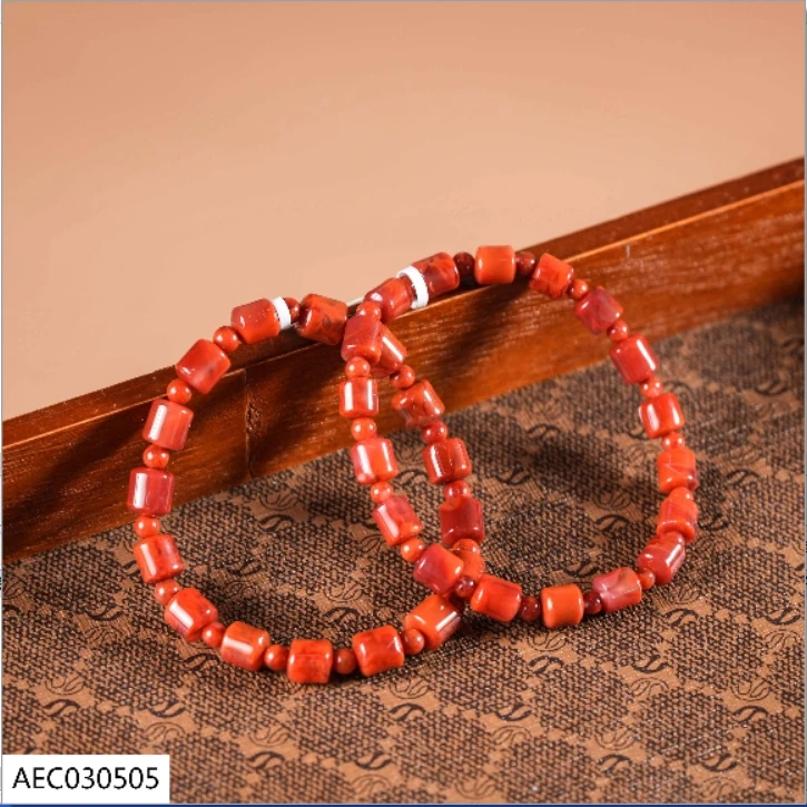 【老掌柜】南红手串/AEC030505/多样性发一